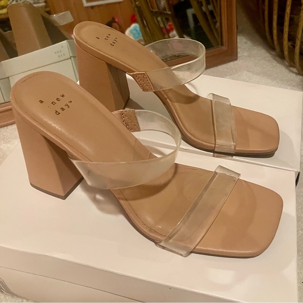 Clear Strap Heels